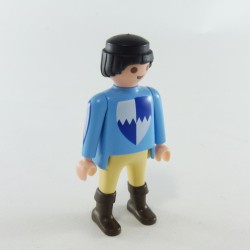 Playmobil 26123 Homme Chevalier Bleu et Jaune Paille Bottes Marrons