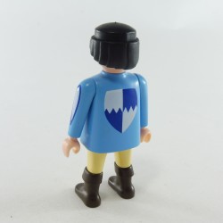Playmobil 26123 Homme Chevalier Bleu et Jaune Paille Bottes Marrons