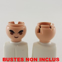 Playmobil 17530 Lot de 2 Têtes avec Gros Sourcils et Emplacement Favoris