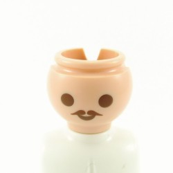 Playmobil 16571 Tête Homme Petite Moustache Marron
