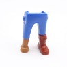Playmobil 39952 Paire de Jambes Bleu Botte Marron jambe de Bois