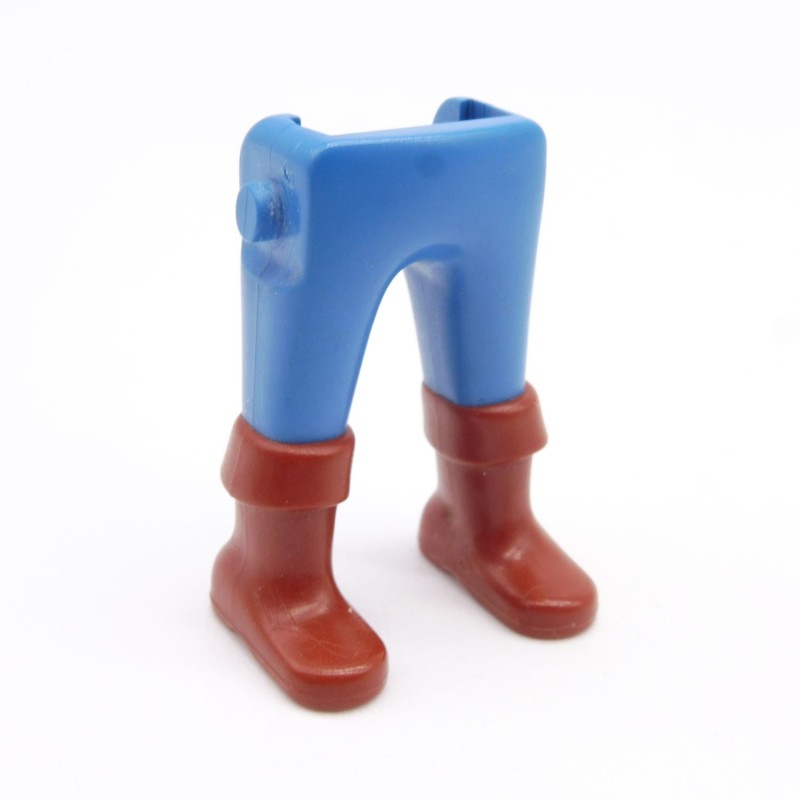 Playmobil 39954 Paire de Jambes Bleu Bottes Marrons