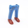 Playmobil 39955 Paire de Jambes Jeans Bleu Chaussures Marrons un peu abimée en haut