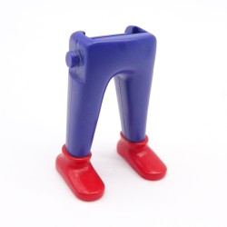 Playmobil 39956 Paire de Jambes Bleu Foncé Chaussures Rouges Médiévales