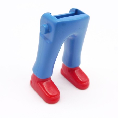 Playmobil 39959 Paire de Jambes Bleu Grosses Chaussures Rouges