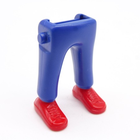 Playmobil 39960 Paire de Jambes Bleu Foncé Baskets Rouges