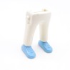 Playmobil 39965 Paire de Jambes Blanc Baskets Bleues Claires