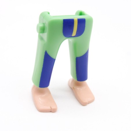 Playmobil 39969 Paire de Jambes Vert Pastel Bleu Pieds Nus