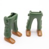 Playmobil 39988 Lot de 2 Paires de Jambes Vert Poches Chaussures Marrons