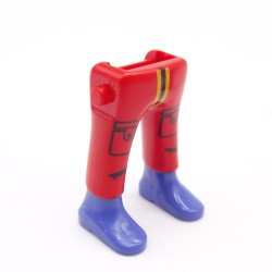 Playmobil 39996 Paire de Jambes Rouge Poches Bottines Bleues