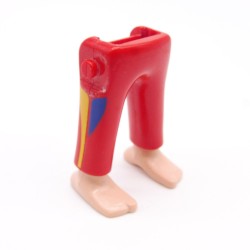 Playmobil 39999 Paire de Jambes Rouge Bleu Jaune Pieds Nus