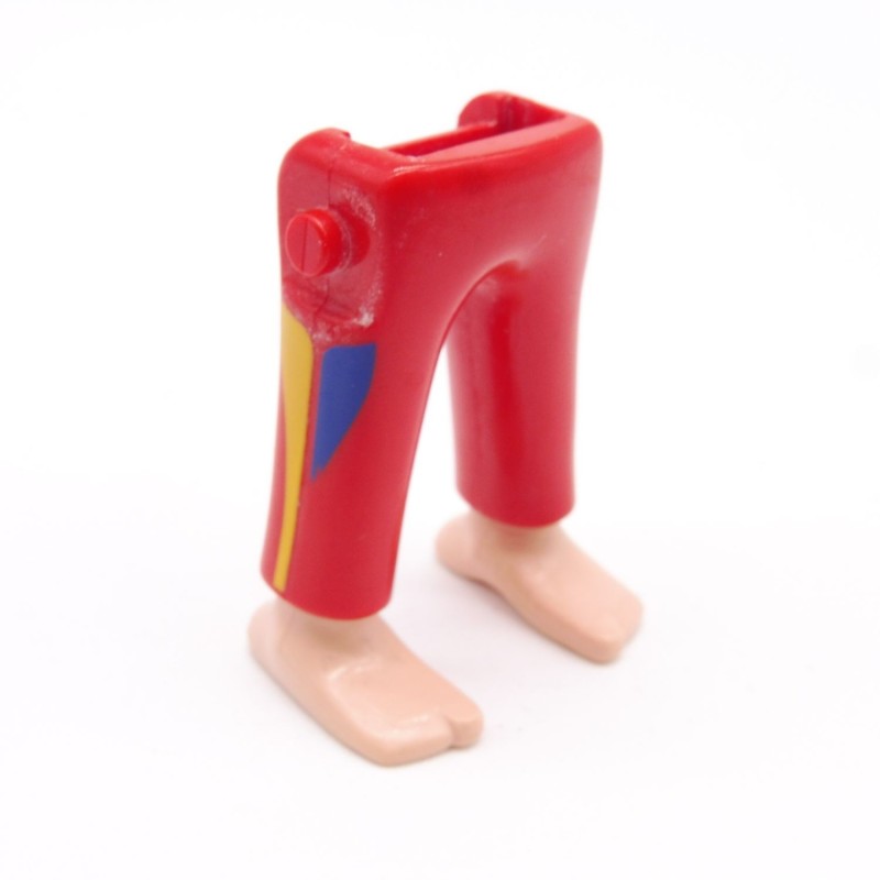 Playmobil 39999 Paire de Jambes Rouge Bleu Jaune Pieds Nus