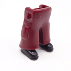 Playmobil 40001 Paire de Jambes Rouge Bordeaux Baggy Chaussures Noires