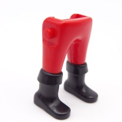 Playmobil 40005 Paire de Jambes Rouge Bottes Noires