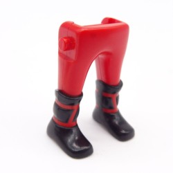 Playmobil 40007 Paire de Jambes Rouge Bottes Noires Viking