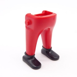 Playmobil 40008 Paire de Jambes Gros Ventre Rouge Chaussures Médiévales Noires