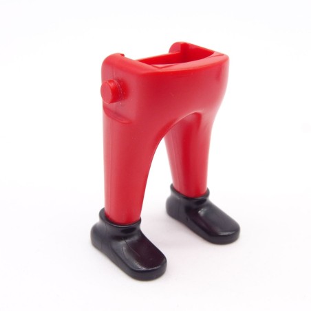 Playmobil 40008 Paire de Jambes Gros Ventre Rouge Chaussures Médiévales Noires