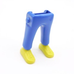 Playmobil 40014 Paire de Jambes Bleu Baskets Jaunes