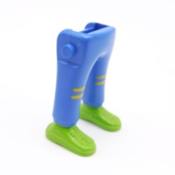 Playmobil 40017 Paire de Jambes Bleu Jaune Baskets Vertes