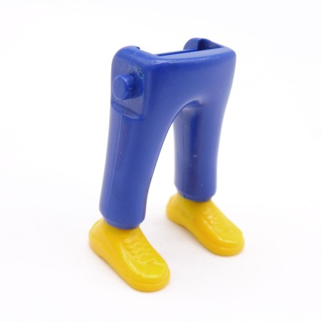 Playmobil 40019 Paire de Jambes Bleu Foncé Baskets Jaunes