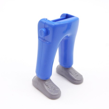 Playmobil 40020 Paire de Jambes Bleu Baskets Grises