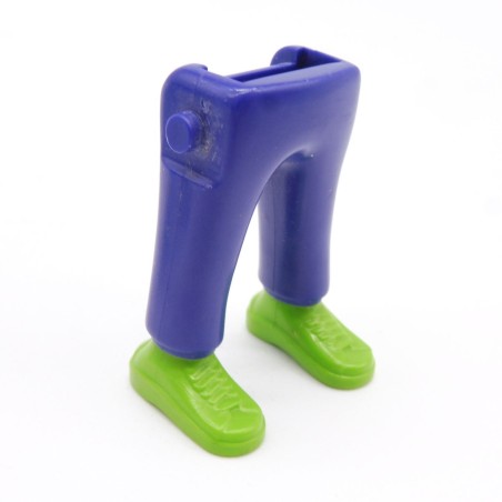 Playmobil 40021 Paire de Jambes Bleu Foncé Baskets Vertes