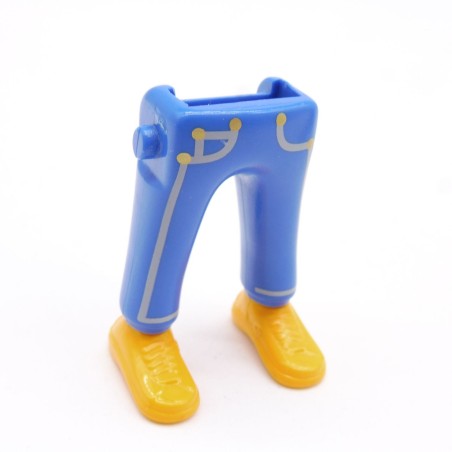 Playmobil 40022 Paire de Jambes Jeans Bleu Baskets Oranges