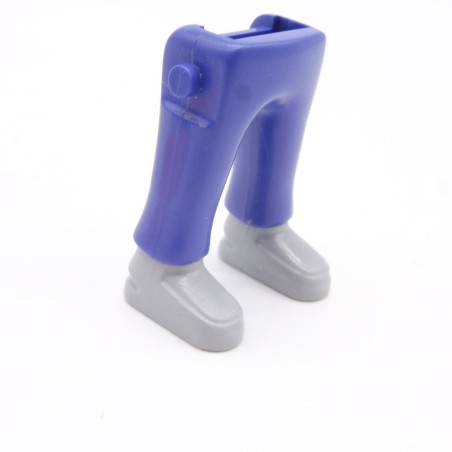 Playmobil 40023 Paire de Jambes Bleu Grosses Chaussures Grises
