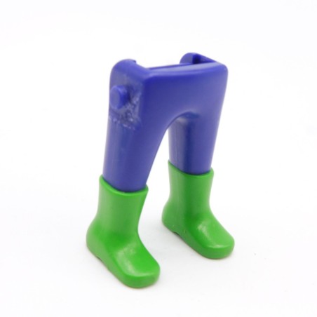 Playmobil 40026 Paire de Jambes Bleu Foncé Bottes Vertes