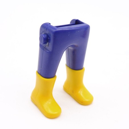 Playmobil 40027 Paire de Jambes Bleu Foncé Bottes Jaunes