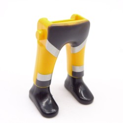 Playmobil 40039 Paire de Jambes Jaune Gris Bottines Noires