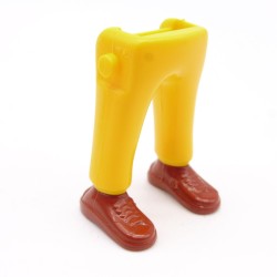 Playmobil 40040 Paire de Jambes Jaune Baskets Marrons
