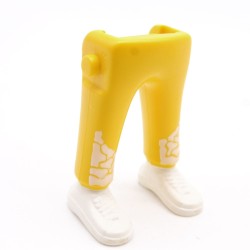 Playmobil 40041 Paire de Jambes Jaune Blanc Baskets Blanches