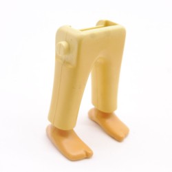 Playmobil 40043 Paire de Jambes Jaune Paille Pieds Nus Jaunissement