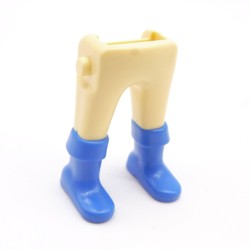 Playmobil 40045 Paire de Jambes Jaune Paille Bottes Bleues