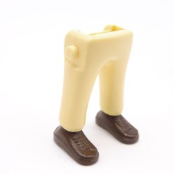 Playmobil 40048 Paire de Jambes Jaune Paille Baskets Marrons