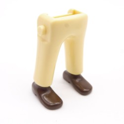 Playmobil 40049 Paire de Jambes Jaune Paille Chaussures Marrons