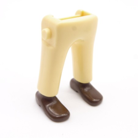 Playmobil 40049 Paire de Jambes Jaune Paille Chaussures Marrons
