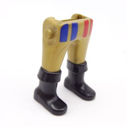 Playmobil 40050 Paire de Jambes Doré Rouge Bleu Bottes Noires