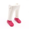 Playmobil 40055 Paire de Jambes Blanc Baskets Roses