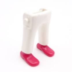 Playmobil 40059 Paire de Jambes Blanc Chaussures Roses