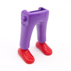 Playmobil 40067 Paire de Jambes Violet Baskets Rouges