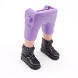 Playmobil 40070 Paire de Jambes Mauve Bermuda Rangers Noires