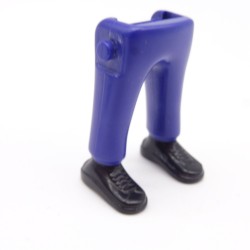 Playmobil 40072 Paire de Jambes Bleu Foncé Baskets Noires