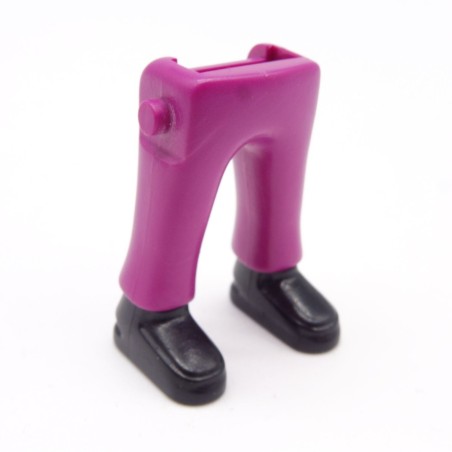 Playmobil 40074 Paire de Jambes Violet Grosses Chaussures Noires