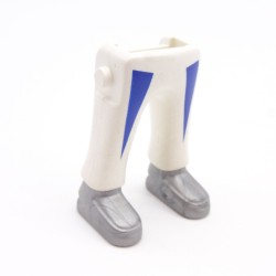 Playmobil 40075 Paire de Jambes Blanc Bleu Grosses Chaussures Grises