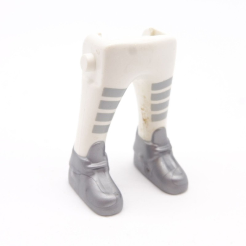 Playmobil 40076 Paire de Jambes Blanc Gris Grosses Chaussures Grises