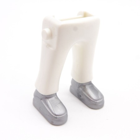 Playmobil 40077 Paire de Jambes Blanc Grosses Chaussures Grises