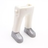 Playmobil 40077 Paire de Jambes Blanc Grosses Chaussures Grises