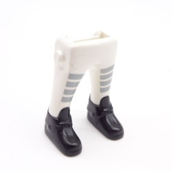 Playmobil 40079 Paire de Jambes Blanc Gris Grosses Chaussures Noires